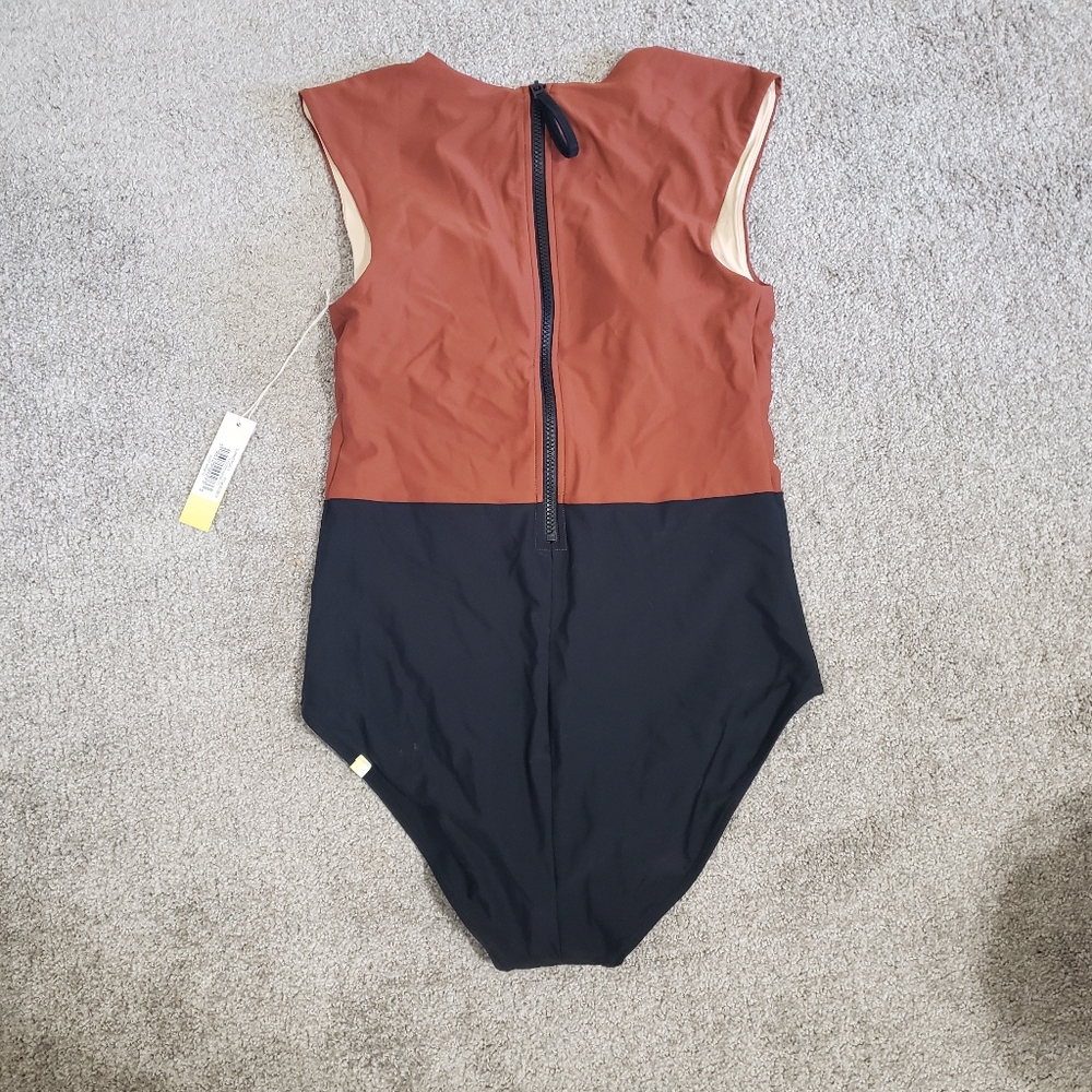 SOLD NWT Summersalt The Surf Swimsuit Amber and Sea Urchin Brown and Black 10 - Picture 6 of 8